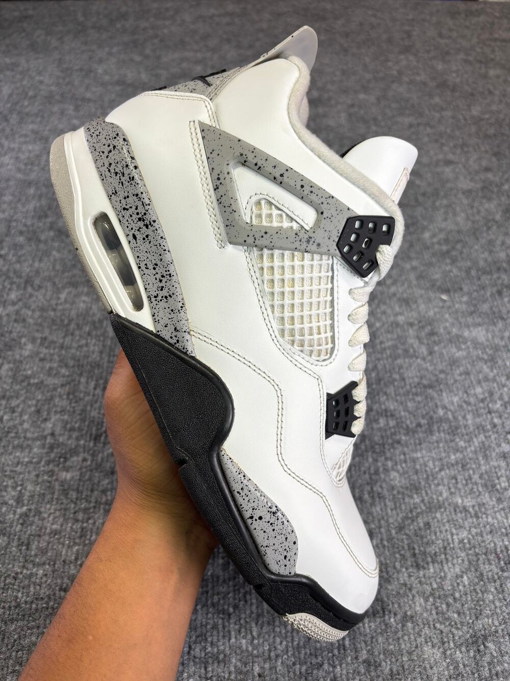 Size 11 Jordan Air Jordan 4 Retro White Cement w/ Box